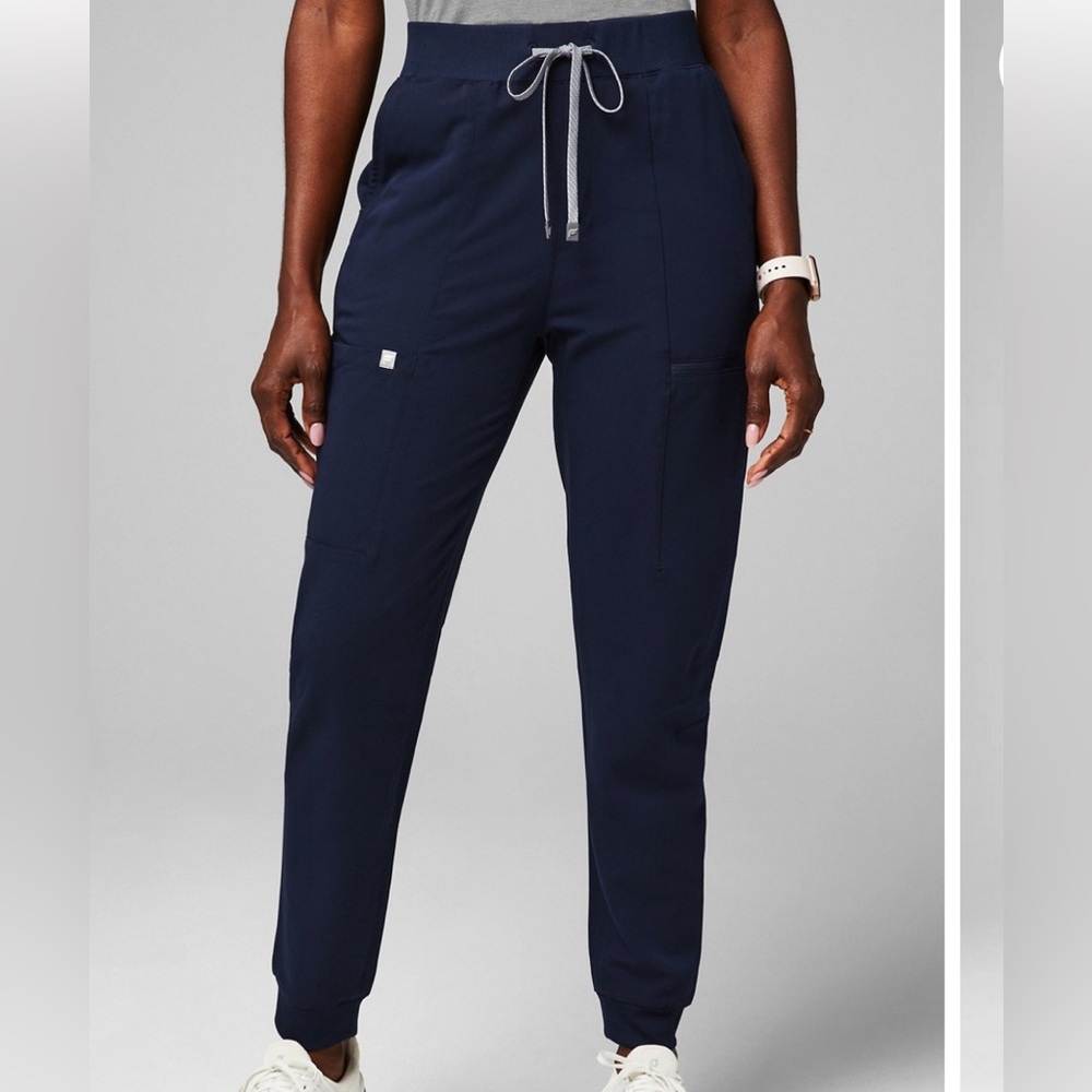 Fabletics Scrub Joggers High Rise Navy Blue Size Small